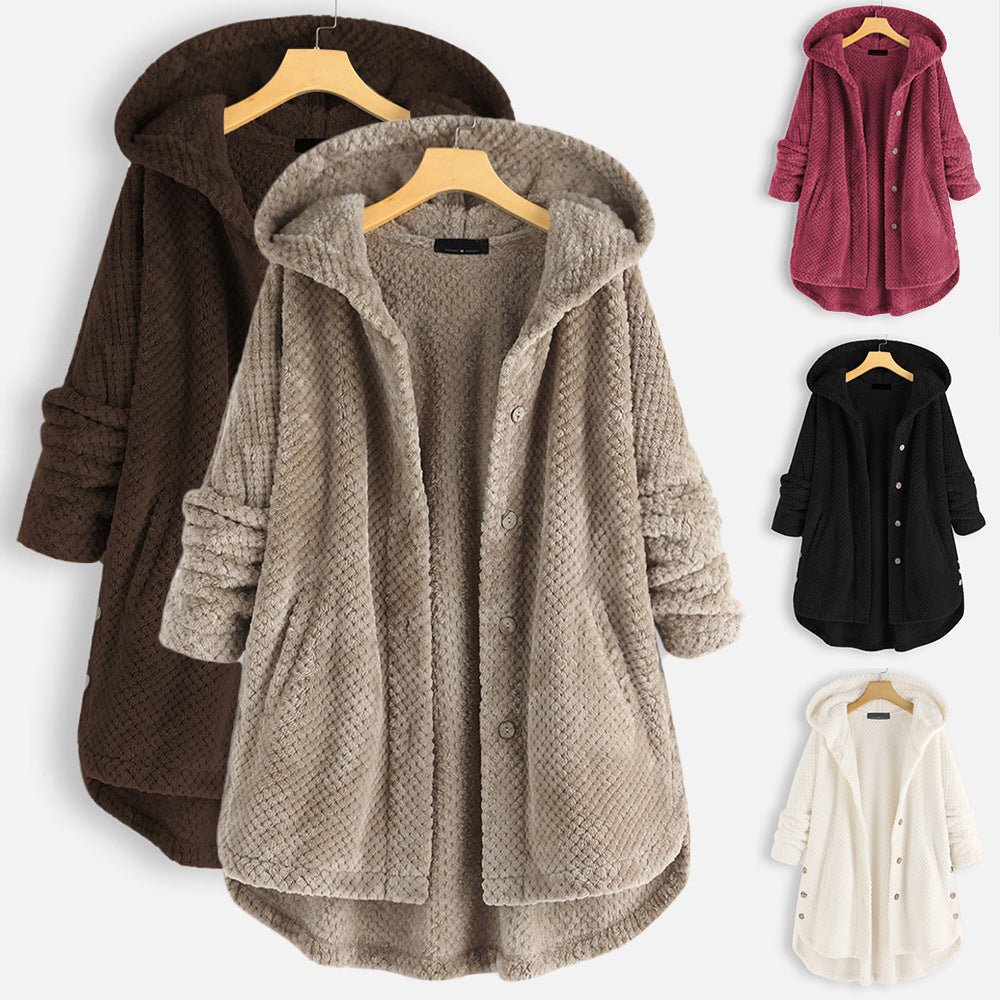Florentina® | Vinter Kapuzen-Dobbelt-Fleece-Kappe