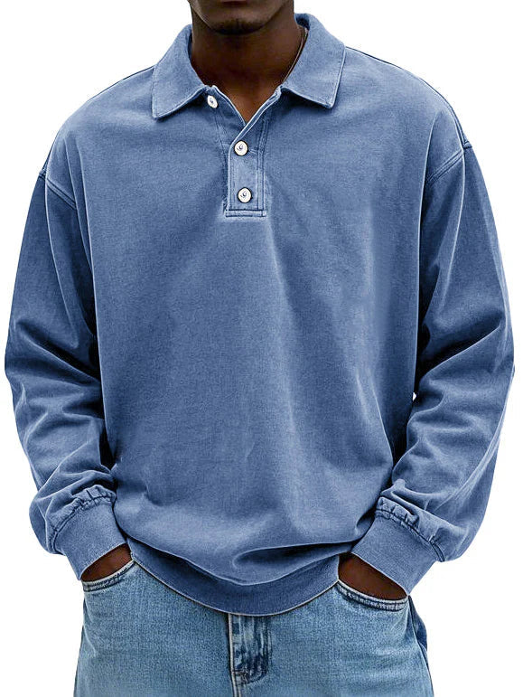 Einar® | Stilfuld Langærmet Polo Shirt