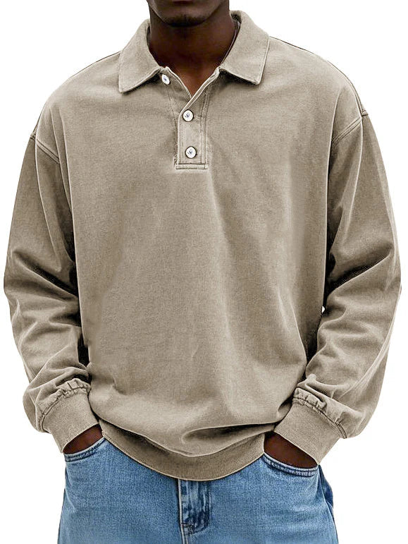Einar® | Stilfuld Langærmet Polo Shirt