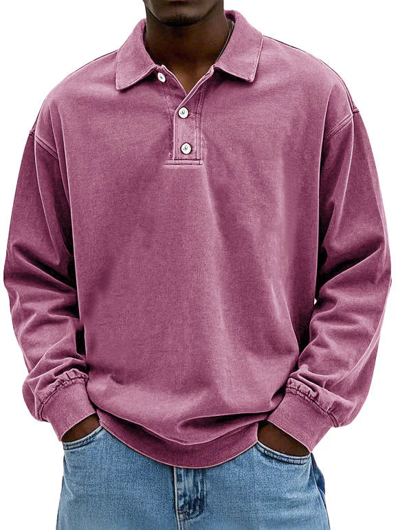 Einar® | Stilfuld Langærmet Polo Shirt