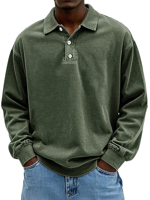 Einar® | Stilfuld Langærmet Polo Shirt