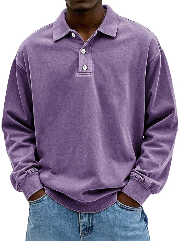 Einar® | Stilfuld Langærmet Polo Shirt