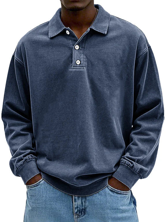 Einar® | Stilfuld Langærmet Polo Shirt