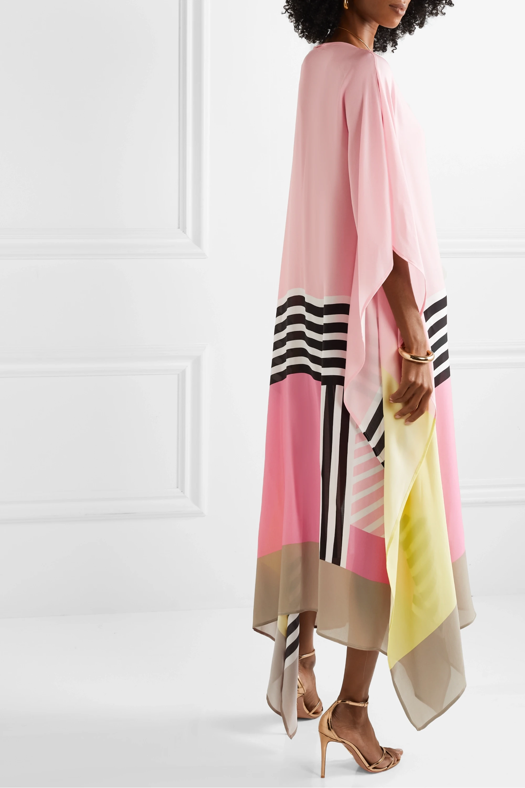 Alberte® | Elegant Kaftan med Geometrisk Print