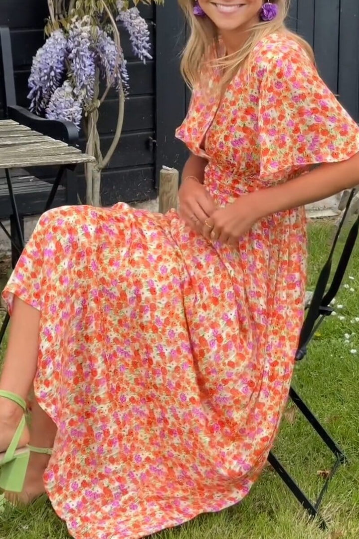 Clara® | Elegant Maxi-kjole med V-hals