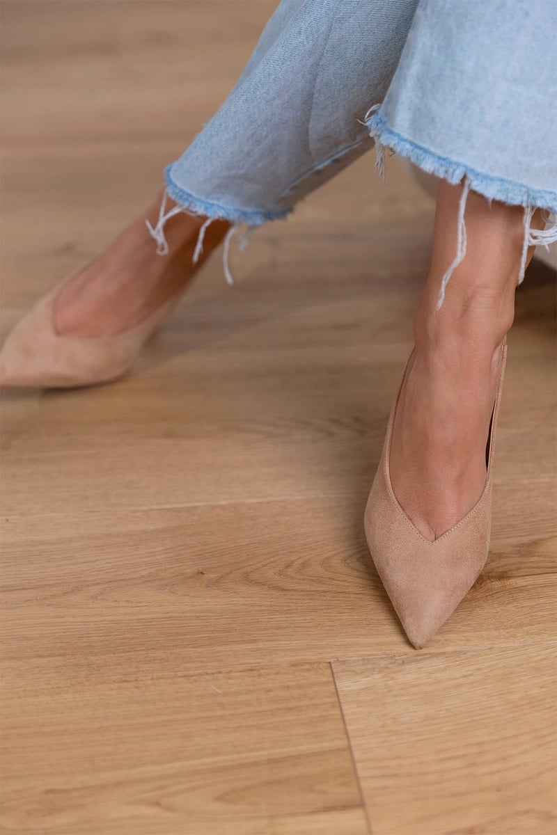 Claudia™ | Elegante Nude Slingback-Sko