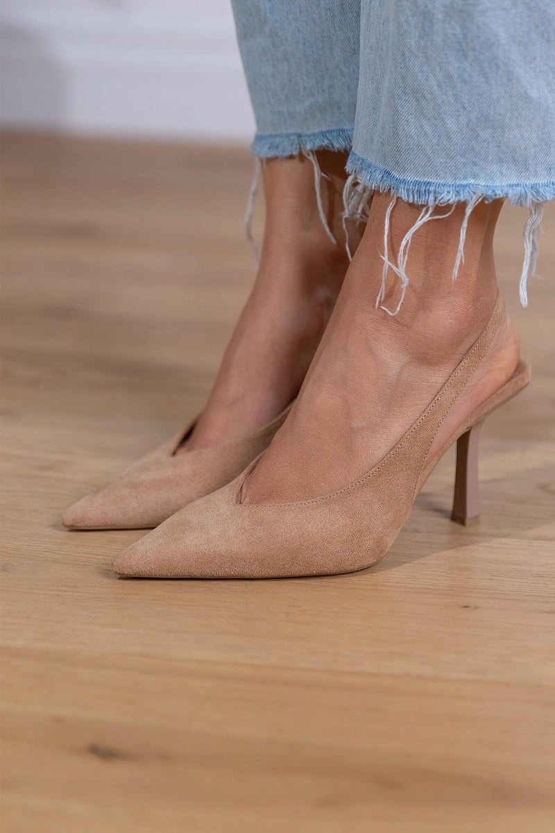 Claudia™ | Elegante Nude Slingback-Sko