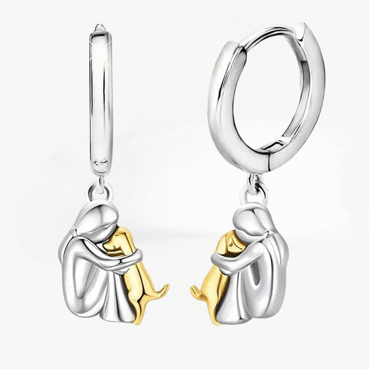Millie® | Øreringe med hundesymbol (Rund lukning)