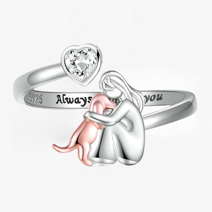 Stella® | Ring med hundesymbol (Rosa)