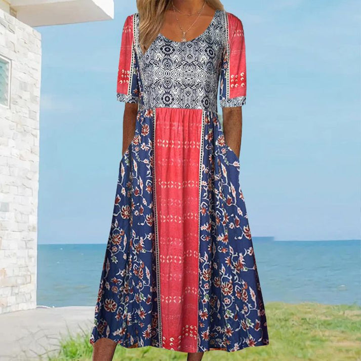 Ilse® | Boho-Kjole med Volanger