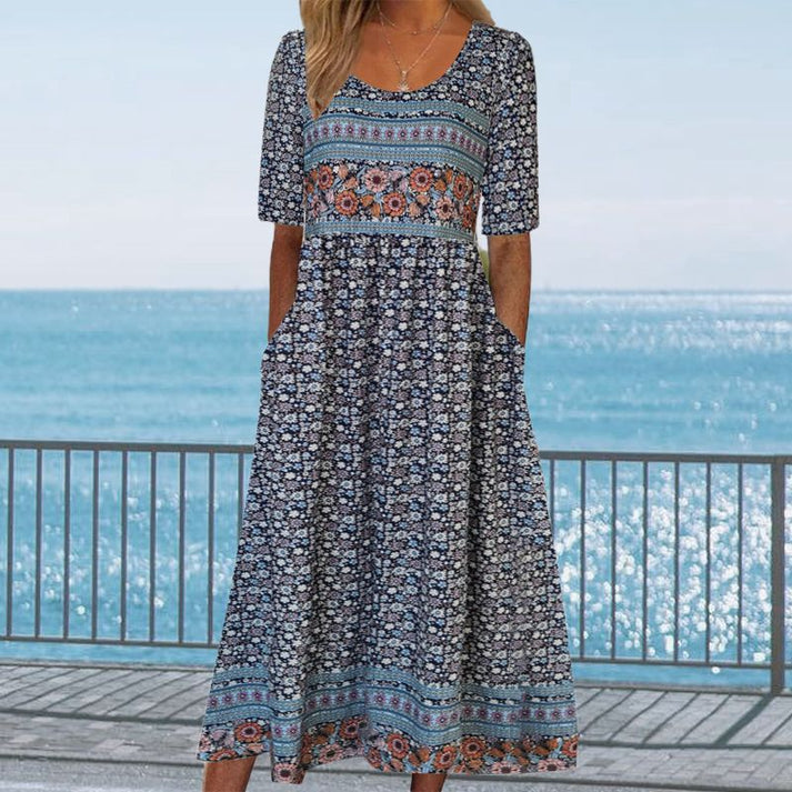 Ilse® | Boho-Kjole med Volanger