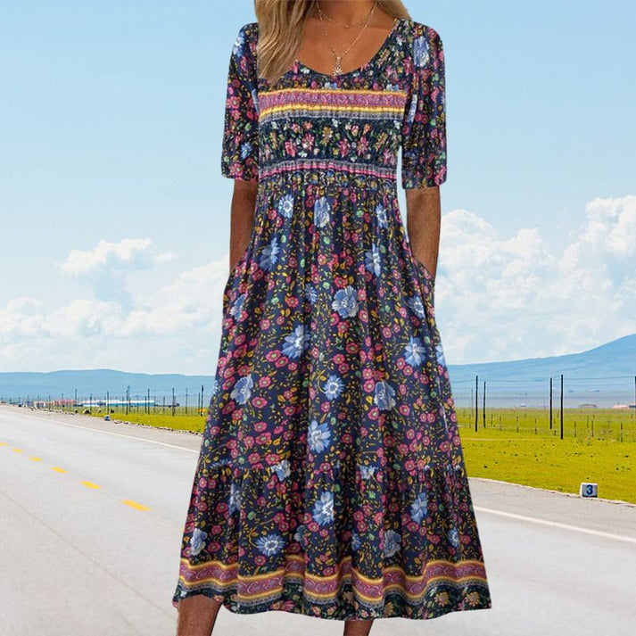 Ilse® | Boho-Kjole med Volanger