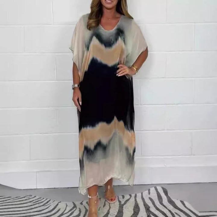 Mille® | Kjole i chiffon med Dip Dye-effekt til kvinder