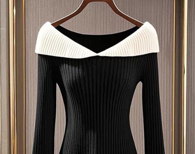 Verena® | Pullover i Sort og Hvid