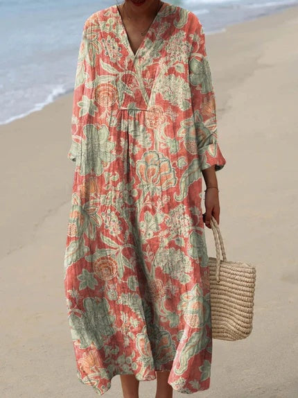 Dorthe® | Coral Bloom Kjole