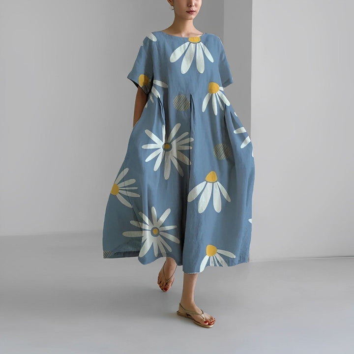 Vilda® | Boho-blomstret kjole i blød bomuld